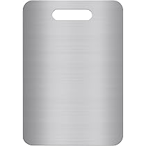 Taglieri In Acciaio Inox Per Cucina - Set Da 2 Pezzi, 34x23cm E 25x15cm, Per Carne E Verdura - Foto 9