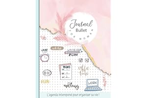 Bullet Journal: Agenda intemporel pré-rempli - format 21,59 cm x 27,94 cm - 150 pages