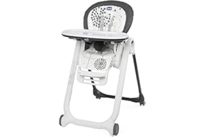 Chicco Polly Progres5 Seggiolone Pappa Regolabile per Bambini 0 Mesi - 3 Anni (15 kg), Reclinabile a Sdraietta, con 4 Ruote - Dandelion