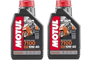 RICAMBI RUSSO Motul 7100 10w40 Huile de Moteur pour Moto 4 Temps Litres 2