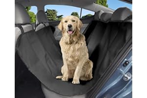 VAKOWOO Dog Car Seat Cover for Dogs Hammock for Car Back Seat, Waterproof Dog Car Hammock Scratchproof Car Seat Cover Rear Back Seat Cover for Dogs, 50 x57 Inch