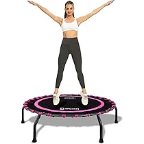 Mini Trampolino DARCHEN Per Adulti - Capienza 200 Kg, Con Maniglia | Pieghevole Per Interni, Fitness E Allenamento - Foto 8