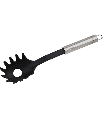 Spatule Fackelmann En Acier Inoxydable - Modèle Ajouré, Longueur 33 Cm, Collection Ovale