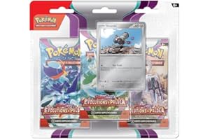 Pokemon - Pack 3 boosters - Ecarlate et Violet - Evolutions à Paldéa (EV02) - Modèle aléatoire - Jeux de société - Cartes à Collectionner - A partir de 6 Ans