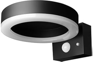 LEDVANCE Applique murale solaire à cercle unique Endura Style, Polycarbonate, 6 W, Noir, Taille unique