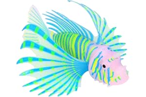 Hotaden Artificielle Tropical Poissons Glowing Ornement en Silicone Flottant Faux Les Poissons d'aquarium décoratif pour Fish Tank