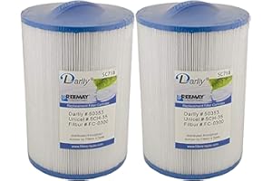 Darlly Hot Tub Filter SC718 50353 Compatible with Pleatco PMAX50P4 FC-0300 Unicel 5CH-35 2 Pack