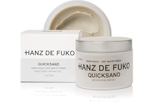 Hanz de Fuko Quicksand – Premium Men’s Hair Styling Wax & Dry Shampoo Combo – High Hold, Ultra Matte Finish – Certified Organic Ingredients, 56g