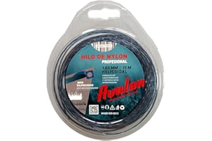 Avalon - Hilo Reforzado de Nylon Universal para Desbrozadora y Cortacesped (1,65 mm x 15 m) - Hilo de desbrozadora Reforzado DualPower para maleza
