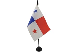 AZ FLAG Bandera de Mesa de Panamá 15x10 cm - Banderina de Despacho Panameña 10 x 15 cm