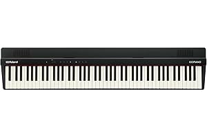 Roland GO:PIANO88 | Mobiles Einsteiger-Digital-Piano mit 88 Tasten | Premium-Performance | Leicht & kompakt | Leistungsfähige Lernfunktionen | Batteriebetrieb | Bluetooth & MIDI-Anschlüsse