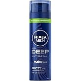 NIVEA MEN Erkek Deep Dimension Tıraş K&ouml;p&uuml;ğ&uuml; 200 ml, Kusursuz Tıraş,Aktif Karbon, Kaygan Tıraş Deneyimi