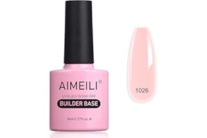 AIMEILI 8 en 1 Gel Base Constructor, Capa Base Constructor en una Botella Builder Rápido LED UV Gel de Extensión de Uñas 8ml, BD1026