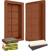 Bomtop 2 Pieces Dubai Chocolate Mold Silicone Tablet Non-Stick Molds for Christmas, Birthday, Halloween