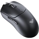 Aula SC580X Lightweight PAW3395 Sensor 10000 DPI 1000Hz Kablolu ve Kablosuz Gaming Oyuncu Mouse Siyah