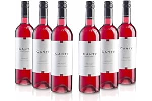 Canti - Merlot Italian Rosè Dry Wine, Smooth Flavor with a Strong Fruity Taste, 6x750 ml