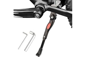 OCCOUMR Soporte de bicicleta para 20, 24, 26 pulgadas, aleación de aluminio, ajustable, universal, con pie de goma antideslizante y llave Allen para bicicleta, bicicleta de montaña, bicicleta de