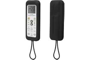 YIBICHIN Custodia Protettiva Remota SOLO per K-1028E Condizionatore d'aria Telecomando, K-1028E Universale Condizionatore d'aria Telecomando Copertura, Durevole, Impermeabile e Resistente alle cadute - Nero