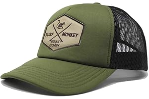 DRESSED IN MUSIC PLAY WITH ME asquette Trucker pour Homme - Visière Semi courbée - Taille Unique - 5 Panneaux - Ajustable par réglette Plastique rétro Snapback - Surfer sur Le Pays Basque