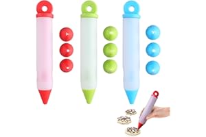 Niuhong 3 Pcs Bolígrafo Silicona Decoración Letra Pastel Pasteles Boquilla Para Manga Pastelera Multifunción Cocinas Para Decorar Pasteles Crema Glaseado De Chocolate Escritura Bricolaje