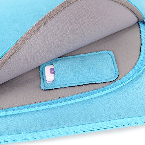 Coodio® Universal 11.6 Zoll Laptophülle + Zubehör Tasche für Apple Macbook Air 11, Chromebook 11 (Fit all 11.6 inch ultrabook laptop notebook) – Farbe Light Blau - 4