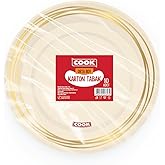 Cook Karton Tabak, Orta Boy, 19 cm, 10 Adet, Tek Kullanımlık