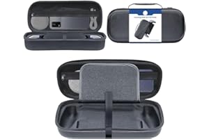 AZURAOKEY Eva-Reise-Tragetasche, kompatibel mit PS5 Portal, tragbare Hartschalen-Tragetasche, sturzsichere Aufbewahrungstasche mit Netztasche for PS5 Portal-Konsole