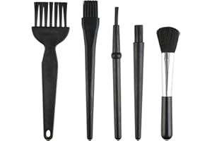 MIUNPRI Anti Static Brush, 5pcs Keyboard Cleaning Kit Small ESD Brushes Dust Cleaning Laptop Cleaner Brush Portable Plastic Computer Gadgets for PC Tablet Motherboard Camera Mobiles Desk Office Equipment