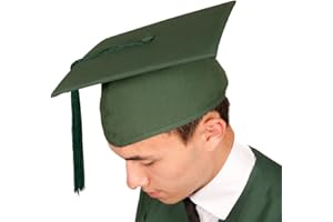 GRADUATION ATTIRE Traditional Graduation Cap/Mortarboard in 7 Colours - Children & Adult Sizes