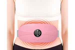 KARFUN Cuscinetto Riscaldante Mestruale,con Massaggio e 3 modalità di riscaldamento,per alleviare il dolore Mestruale durante la schiena, addome