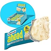 AHEAD Barrette Proteiche Coconut Almond - 14x45g - Deliziosa barrette proteiche senza zucchero - Low barrette senza zucchero 