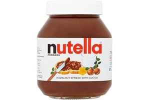 Nutella Hazelnut Chocolate Spread Jar, Chocolate Gift, Unique Recipe for a Smooth Texture and an Unmistakable Taste, Pack of 1 x 750g
