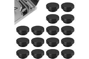 Zerquell 16 Pezzi Tappi in Gomma, Tappi di Copertura per Viti, Tappi di Copertura in Gomma per Foro da 8 mm, Tappi Tenuta Stagna Impermeabili per Camper, Compatibili con Dometic, Smev (Nero)