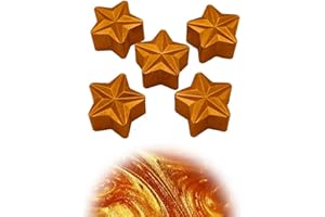 WonderWax Weihnachts Duftstern 5er Set Spicy Vanille Orange Zimt Wachsmelt Duftwachs Raumduft für Duftlampen Soja Wachs Melts Duftmelt Aroma Wellnes Kerzen Wärmer