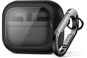 SURITCH Custodia Compatibile con Samsung Galaxy Buds 3 Pro/Buds 3 FE (2025)/Buds 3 (2024),Custodia Antishock con Blocco Magnetico con Kit di Pulizia e Carabina Anello per Chiavi（Nero）