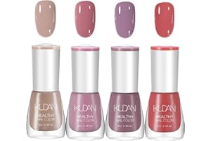 SONGQEE 4PCS Nagellack Set - Schnell trocknende & lang anhaltende Nagellack auf Wasserbasis - Nail Polish für DIY Nageldesign (4PCS C Set Nude Style, Normal)