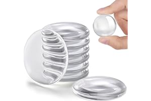 Hantoc 8 Pezzi Fermaporta Maniglia A Muro, Fermaporta Adesivi in Trasparente per Proteggere Pareti da Urti Fermaporte in Silicone per Maniglie della Porta, Proteggi Muro da Sedie 40 x 8 mm