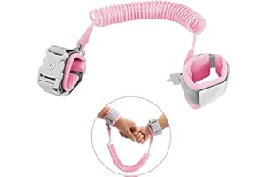 RZMZBY Bambini Guinzaglio Polso di Sicurezza, Anti Perso del Polso Cintura, 2.5M Anti-perso Belt, per Uscire, Viaggiare, Camminare (Rosa)