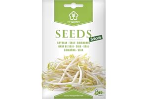 Germes de soja (verts), Graines prêt à Pousser Minigarden, 100% Naturelles sans Propagateurs Chimiques ni Génie Génétique, inclut entre 32 et 48 graines