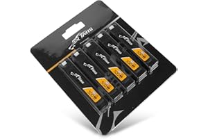 Tattu Lipo 1S 300mAh Batería 3.8 V 75C Batería RC con BT2.0 Conector para Beta Meteor65/Meteor75(5 Paquetes)