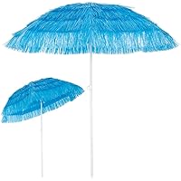 Kingsleeve Sonnenschirm Hawaii Ø 160 cm Neigefunktion höhenverstellbar blau Terrassenschirm Balkonschirm Strandschirm