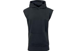 Urban Classics Bluza z kapturem Mężczyźni Bluza z kapturem bez rękawów z otwartymi krawędziami (1 w zestawie)