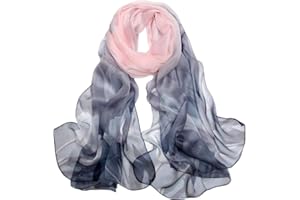 LDCSA Seidenschals Damen 100% Seide Leicht Seidentuch Silk Schal Halstuch Tuch Geschenk Frauen MEHRWEG