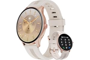 HUAKUA Montre Connectée Homme Repondre Appel Smartwatch Ronde 1,38 Pouces Podometre Cardiofréquencemètre Oxymetre Montre Sport Étanche IP68 Multisports Notification Message pour Android iOS