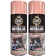 Classic Signature - 2 x Metallic Rose Gold Spray Paint 400ml Multi-Purpose Use, Spray for Metal and Wooden Furniture, Ornaments, Decorative Items and Much More for Interior & Exterior