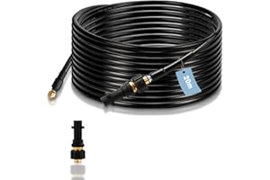 Eulenke Manguera de Limpieza de Tuberías de Alto Rendimiento para K2-K7 | 20m, 160 bar | Incluye 1 Adaptador | Juego de Limpieza de Tuberías de Alta Presión