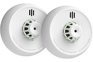 X-Sense Detector de calor inalámbrico con batería sellada de 10 años y fácil instalación, detector de calor compatible con estación base, XH02-M, paquete de 2