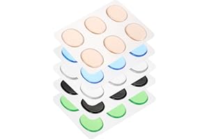 sourcing map 30 Pcs Drum Dampeners Gel Pads Silicone Mute Pads Drum Silencers Drum Dampeners Moon Gels Blue, Clear, Orange, Green, Black 33x26x3mm for Drums Cymbals Tone Control