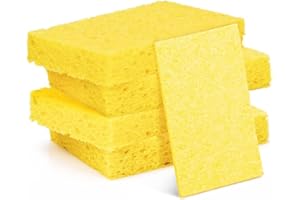AFCJLTO 5 Piezas Esponja para Lavar Platos, Esponjas de celulosa Natural Esponjas Cocina Esponjas de Pulpa de Madera comprimida Limpiar esponjas antiarañazos para Cocina y baño, lavarse