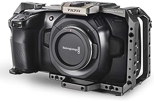(Tilta Gray) TILTA TA-T01-FCC Full Cage BMPCC 4K / 6K Käfig Kompatibel mit Blackmagic Pocket Cinema Camera 4K / 6K Rig